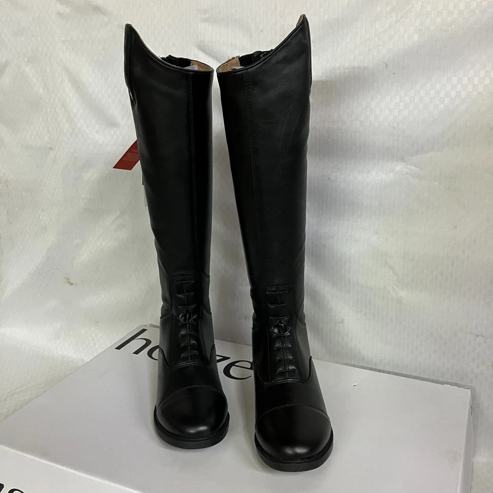 NWT Horze Women's Size 8.5 Black Rover Tall Field Soft Rubber Sole Comfort Boots - Image 3 of 4
