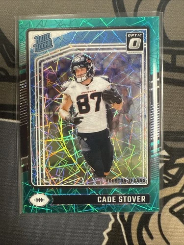 2024 Panini Donruss Optic - Rated Rookie Cade Stover #218 Green Velocity Prizm