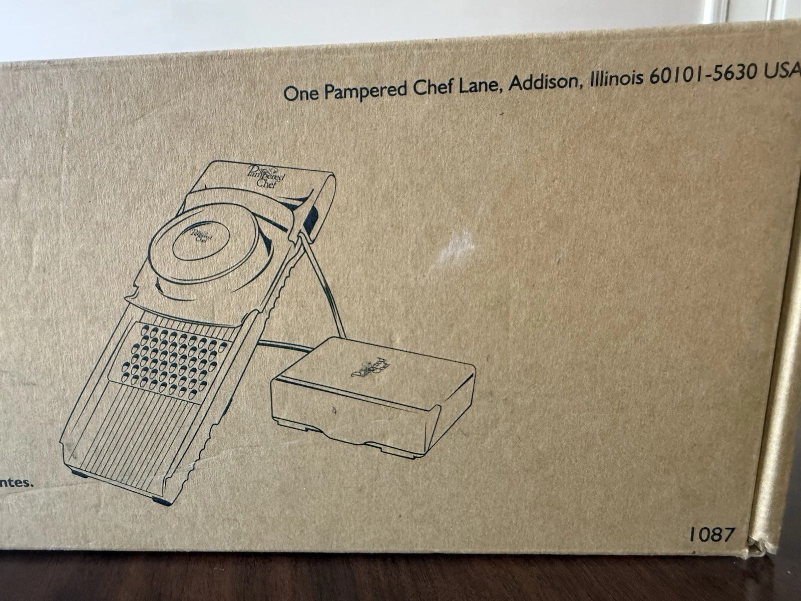 Pampered Chef 1087 Mandoline Food Slicer - White