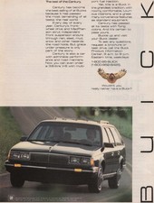 1984 Vintage Print Ad Buick Century Wagon V6 Test Wagon Of The Century Auto
