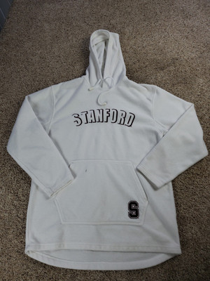 Vintage Stanford Cardinals Hoodie XL Mens White Fleece Foot Locker Y2K