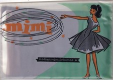 Bas nylon couture mimi coloris Café. Taille 4 - 10. Fully Fashioned Stockings.