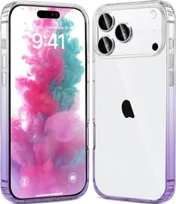 JJGoo Compatiable with iPhone 17 Pro for 17 Max, Gradient Purple 