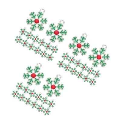 3 Count Charms Schneeflocken Armband Weihnachtsschneeflake Urlaubszauber