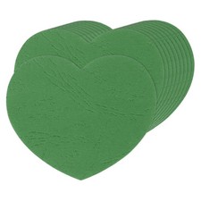 100 Pcs Heart Cutouts, 3 x 2.5 Inch Heart Shaped Paper Cards, Green