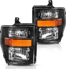 Headlights Assembly Compatible with 2008 2009 2010 08 09 10 Ford Super Duty Head