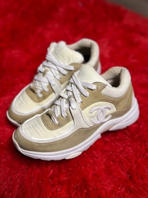 Size 9W US (39) - Chanel CC Sneaker - 100% AUTHENTIC
