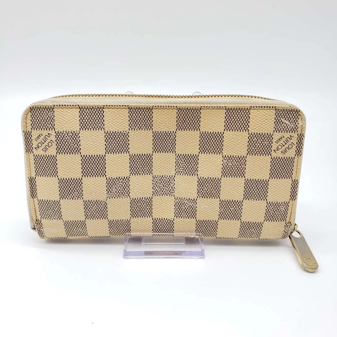 Authentic Louis Vuitton Damier Azur Zippy Zip Wallet