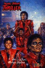 Michael Jackson Oil Painting Paint. cut signature Thriller 2, posters