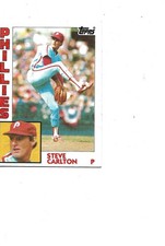 1984 TOPPS PHILLIES HALL OF FAME STEVE CARLTON