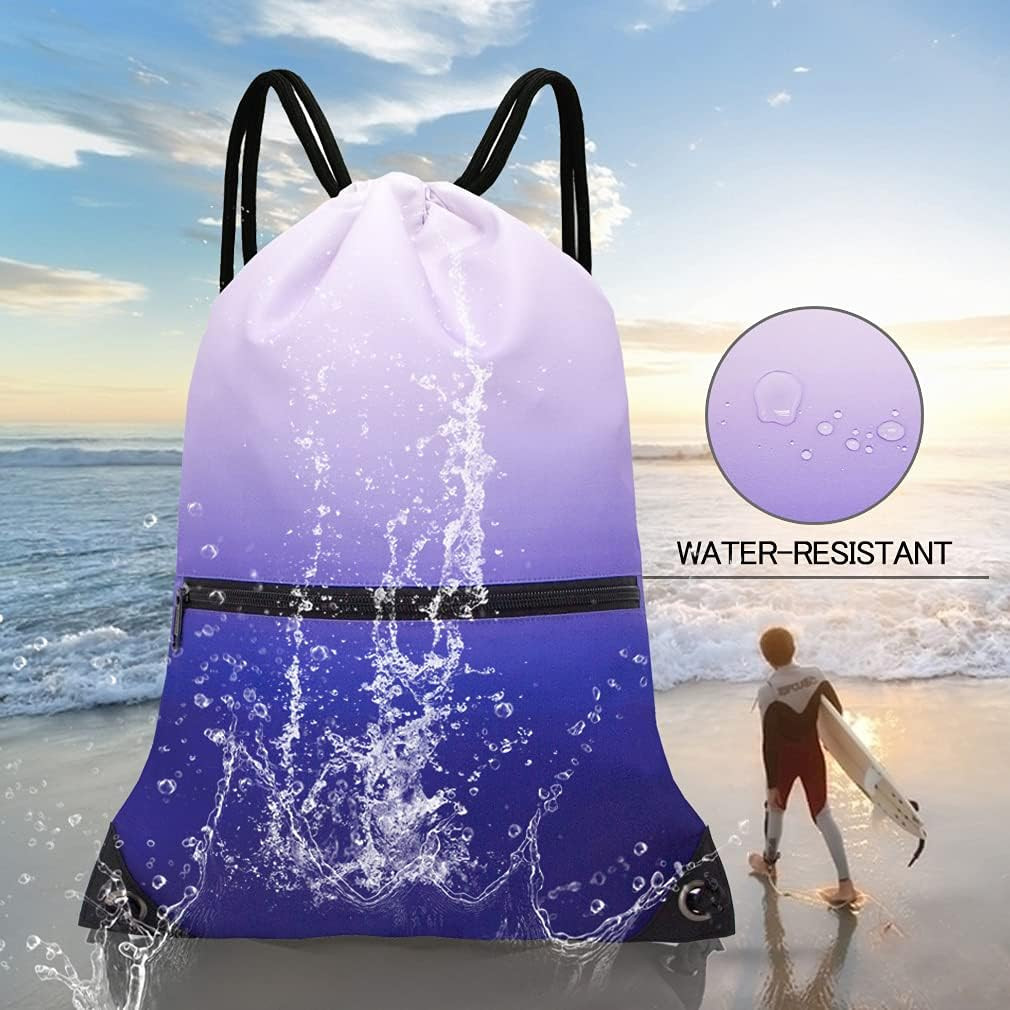 Drawstring Backpack Bag Sport Gym Sackpack