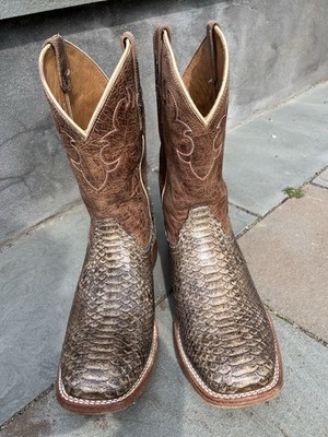 Cody James Exotic Python Western Boots Square Toe Men's Size 11EE STY #BB42