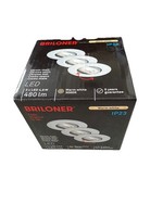 Briloner Led Einbauleuchte 3Er Set Chrom-Matt 3X 4,9W 3X 480Lm 3000K IP44 90Mm