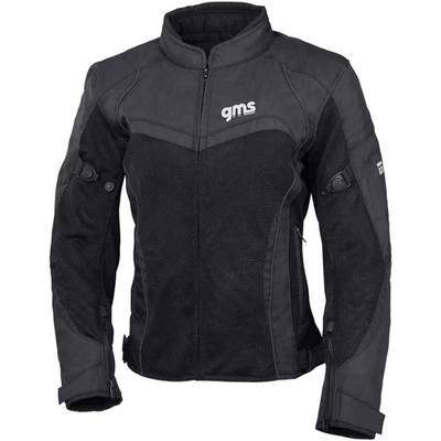 Damen Motorrad Jacke D2XL - GMS Tara Mesh mit Protektoren schwarz