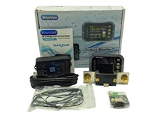 WonVon Battery Monitor with Shunt 400A 0V-120V Battery Monitor for RV, Motorc...