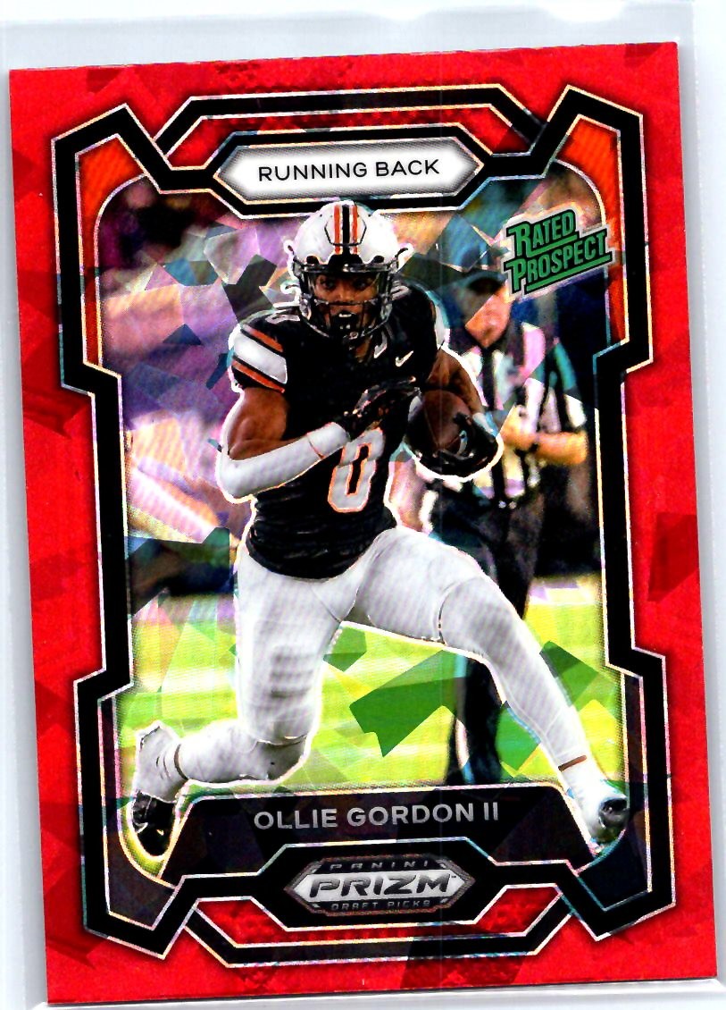 2024 Panini Prizm Draft Picks #102 Ollie Gordon II Red Ice
