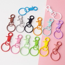 Carabiner Keychain Clips Spring Snap Hook Key Ring Buckle Keyring Clasps