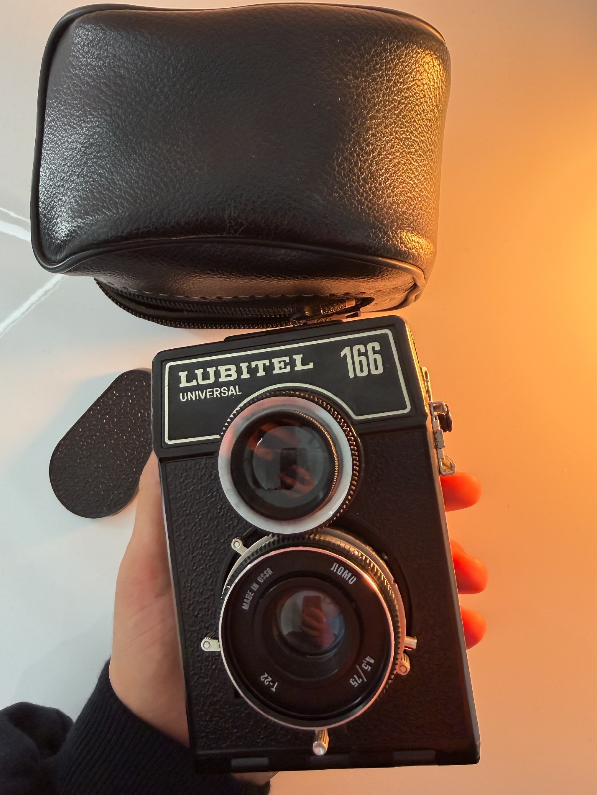 LUBITEL 166 Universal Soviet Camera LOMO Triplet-22 75mm 6x6 USSR Vintage TLR