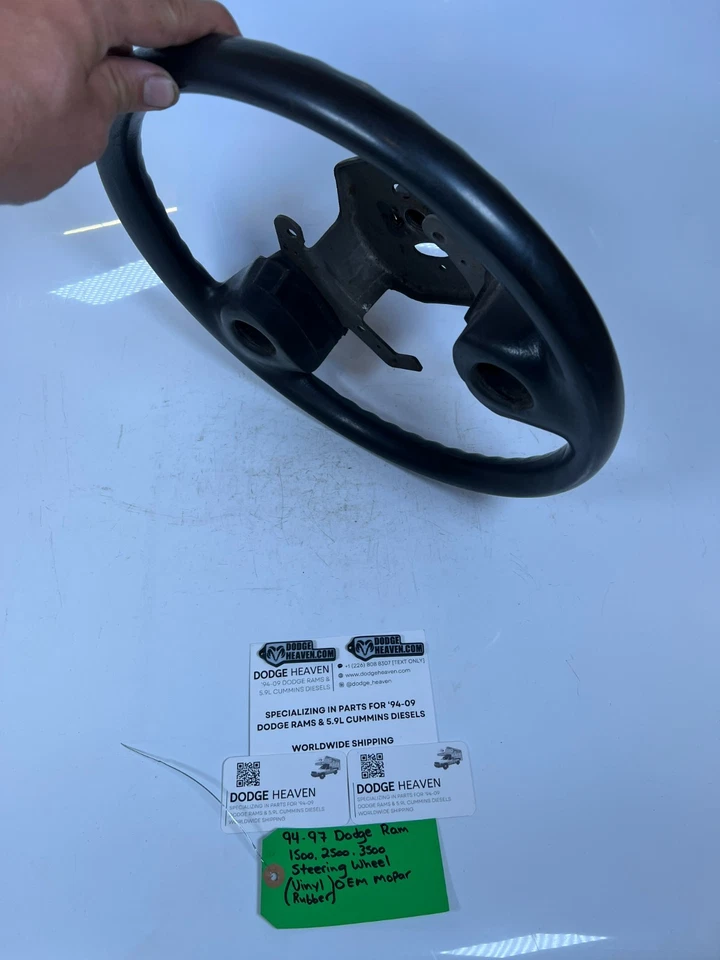 OEM Mopar 1994-1997 Dodge Ram 1500 2500 3500 volante vinilo goma Foto 3 de 4