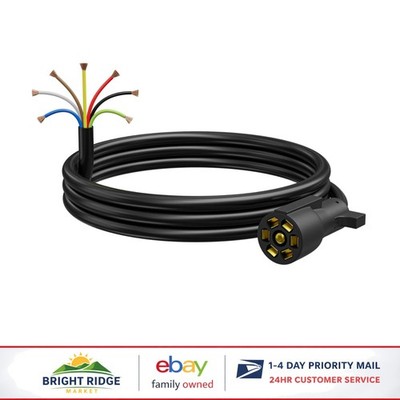 Durable 4 Ft 7-Way Trailer Cord with Weatherproof Design for Reliable Connection