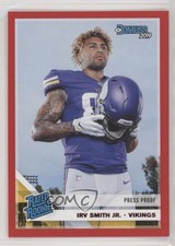 2019 Panini Donruss Rated Rookie Press Proof Red Irv Smith Jr #324 0d2s