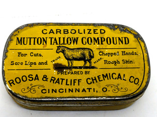 Carbolized Mutton Tallow Compound Roosa & Ratliff Chemical Co Cincinati O