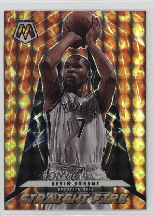 2021-22 Panini Mosaic Straight Fire Kevin Durant #7 14md