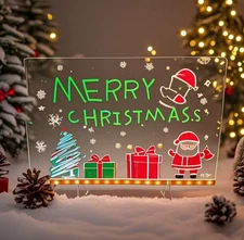 Custom LED Message Board – Acrylic Luminous Drawing Toy for Kids Erasable 40%OFF