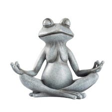 Froschfigur Steinoptik Frosch-Deko wetterfest f&uuml;r Garten