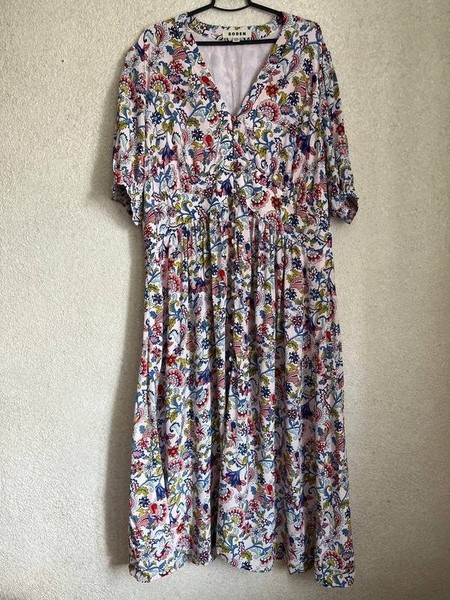 Women Boden Dress Pink Viscose 5XL