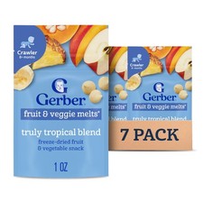 Gerber Stage 3 Baby Snacks, Truly Tropical Blend, Fruit Veggie Melts, Baby ...