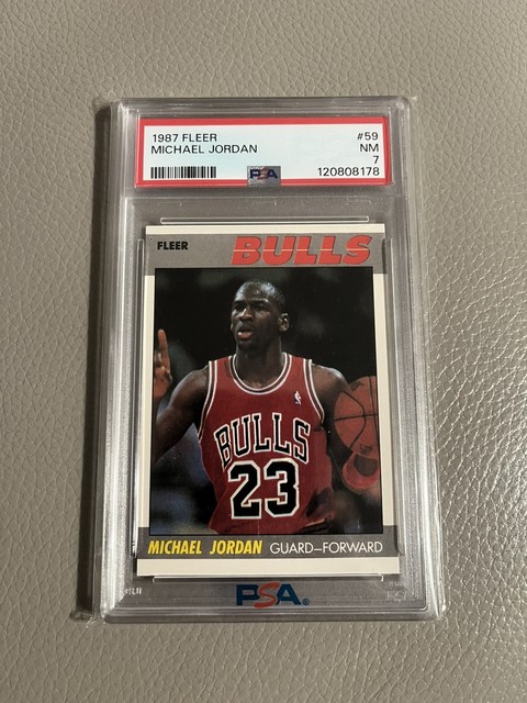 1987 Fleer Michael Jordan 59 Basketball PSA 7🔥🐐