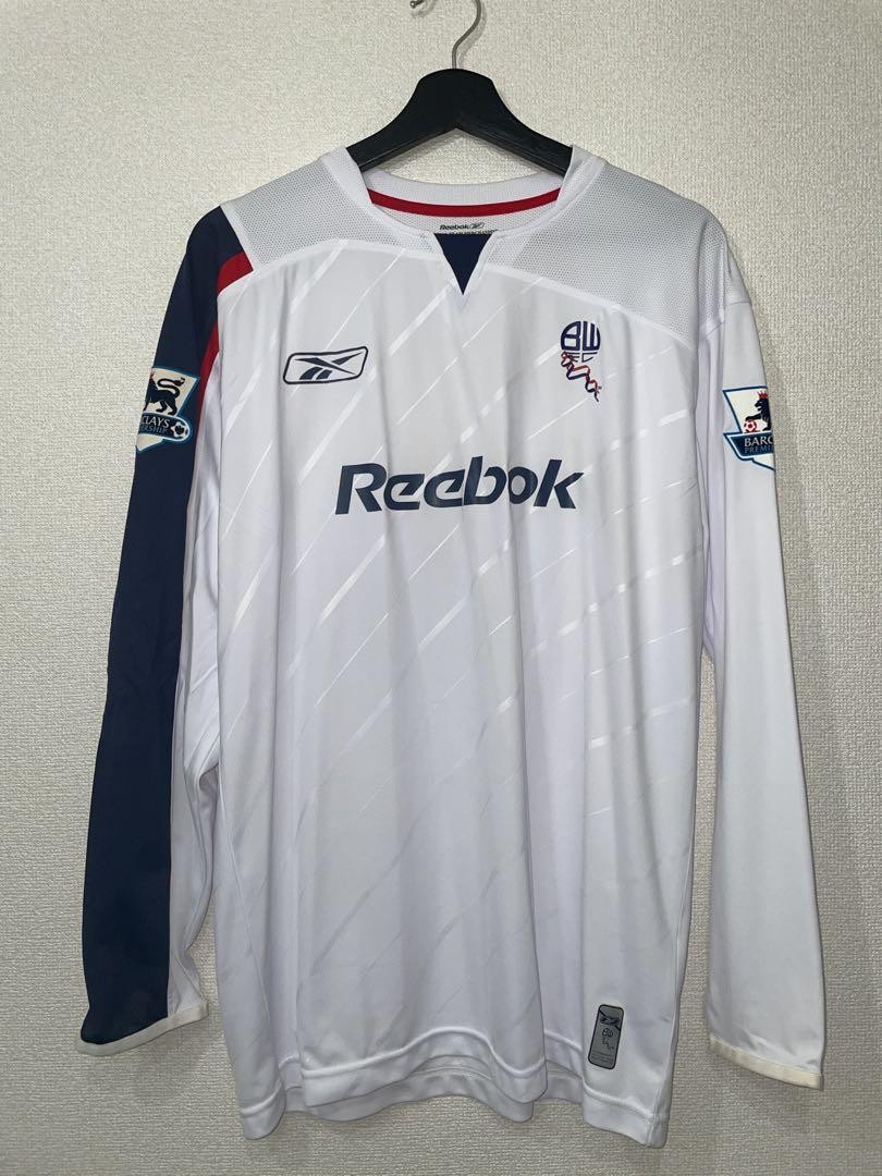 リーボック　サッカー　ユニフォーム　BOLTON WANDERERS F.C. Bolton Wanderers 2007-08 Home Football Shirt Men's Size 2XL