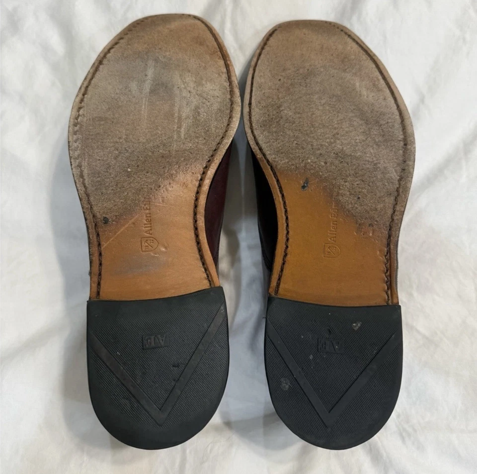 Allen Edmonds Fifth Avenue Puntera Gorra Oxford Zapatos de Vestir Marrón Para Hombres 10 3E Foto 4 de 4