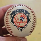2001 New York Yankees Team Signed Baseball with Multiple Signatures MLB