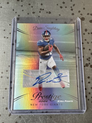 2024 Prestige- Xtra Points Devin Singletary Auto - Afbeelding 1 van 2