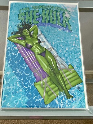 SENSATIONAL SHE-HULK #1 ADAM HUGHES FOIL VARIANT MARVEL 2023