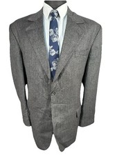 CROFT & BARROW Mens Gray BARLEYCORN Wool Spor...
