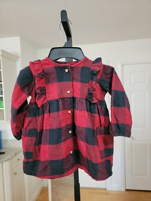 LITTLE by Lauren Conrad Baby Girls Flannel Sz 12M