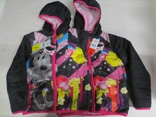 New Disney Girl's Mini Mouse Light Weight Full Zip Hooded Jacket 5 or 6