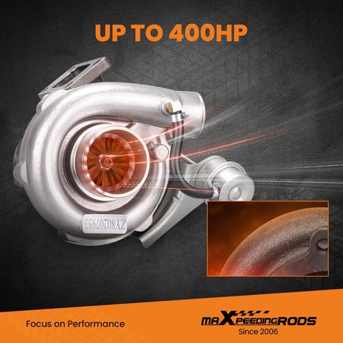 T3 T04E Turbo Universal Turbocharger V-Band A/R 0.63 w/ Wastegate up to 420HP - Picture 3 of 13