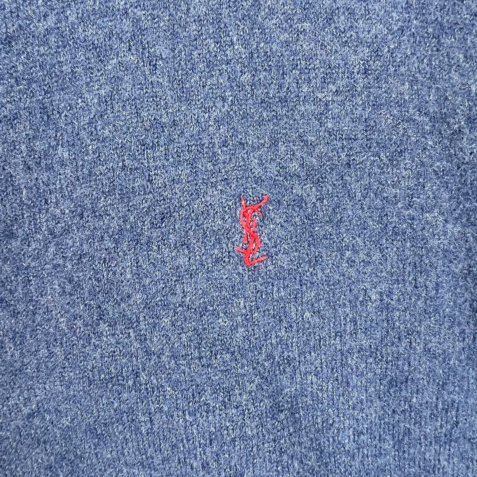 Yves Saint Laurent Blue Logo Jumper Men's Fits Large image 5