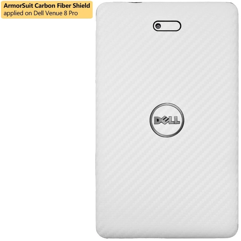 ArmorSuit MilitaryShield Dell Venue 8 Pro Screen Protector + White Carbon Skin - Image 2 of 4