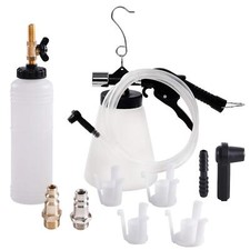 Brake and Clutch Fluid Pneumatic Vacuum Bleeder Tool Kit Brake Oil Change Set...