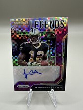 2021 Panini Prizm Marques Colston Franchise Legends Auto Purple Power /25