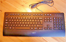 Tastatur Keyboard Logitech K280e kabelgebunden QWERTZ English USB schwarz