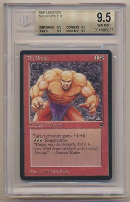 BGS 9.5 MTG Magic the Gathering Legends The Brute GEM MINT QUADS!! | eBay