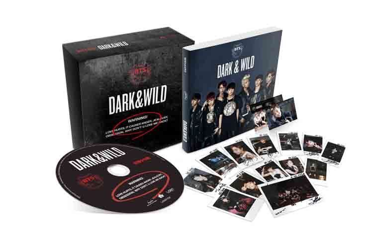 K-Pop BTS Pop Music CDs BTS - DARK & WILD 1st Album EXCLUSIVE