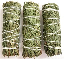 3 pk Cedar Smudge 4 inch Stick for Smudging, House Cleansing - Free Ship 