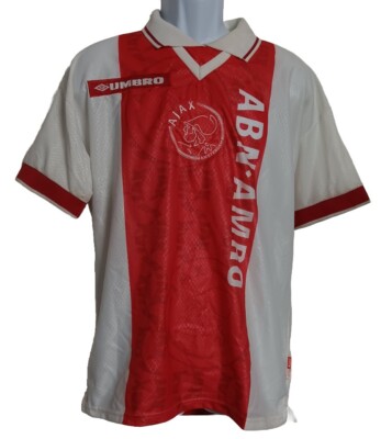 90s Ajax アヤックス Umbro ヴィンテージ ユニフォーム Ajax 1997-1998 Vintage Rare Home Football Soccer Umbro Shirt